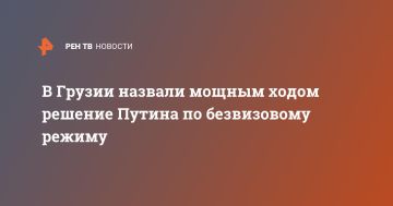 В Грузии назвали мощным ходом решение Путина по безвизовому режиму