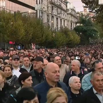 В Тбилиси проходит марш в поддержку "Грузинской мечты"