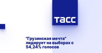 "Грузинская мечта" лидирует на выборах с 54,24% голосов