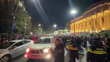 В Тбилиси у парламента начались акции протеста