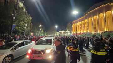 В Грузии начались протесты после победы правящей партии на парламентских выборах