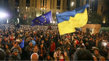 Грузинская оппозиция провела акцию протеста