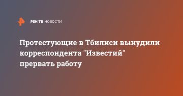 Протестующие в Тбилиси вынудили корреспондента "Известий" прервать работу