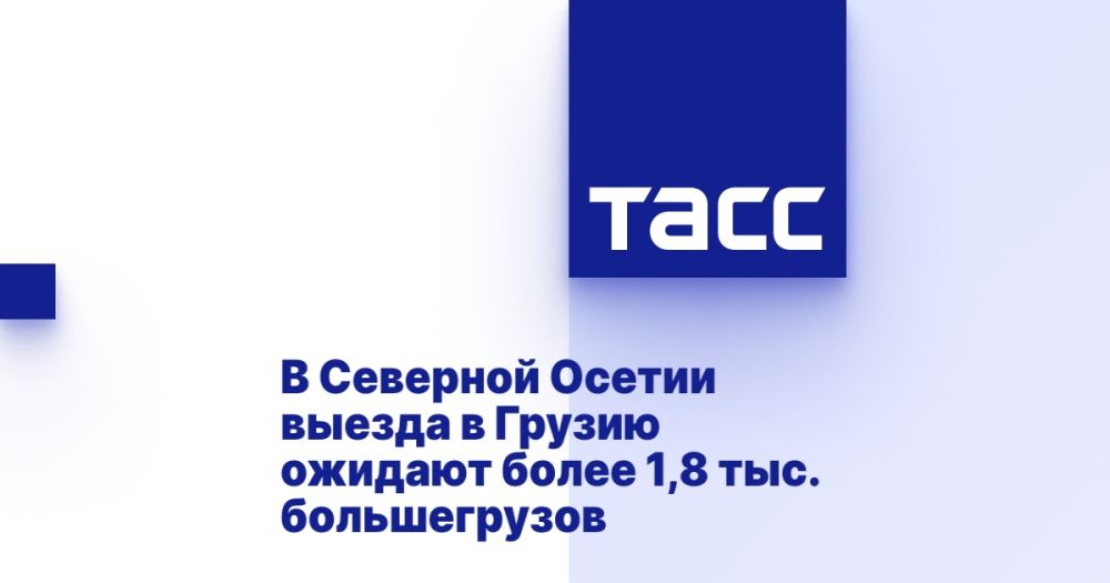 В Северной Осетии выезда в Грузию ожидают более 1,8 тыс. большегрузов