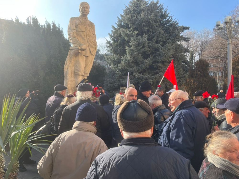 Сталина не трожь! Нет украинизации! – Грузины вышли на митинг в родном городе Вождя