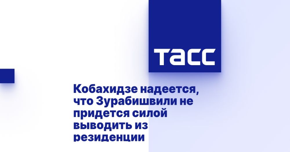 Кобахидзе надеется, что Зурабишвили не придется силой выводить из резиденции