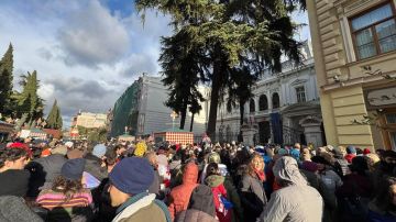 Полиция задержала шесть протестующих в день инаугурации президента Грузии