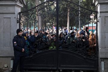 ТАСС: тысяча протестующих планирует встретить Новый год у парламента в Тбилиси