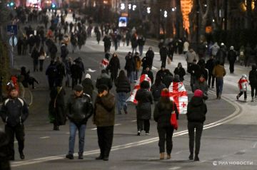 В центре Тбилиси проходит очередная акция протеста