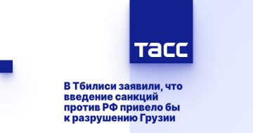 В Тбилиси заявили, что введение санкций против РФ привело бы к разрушению Грузии