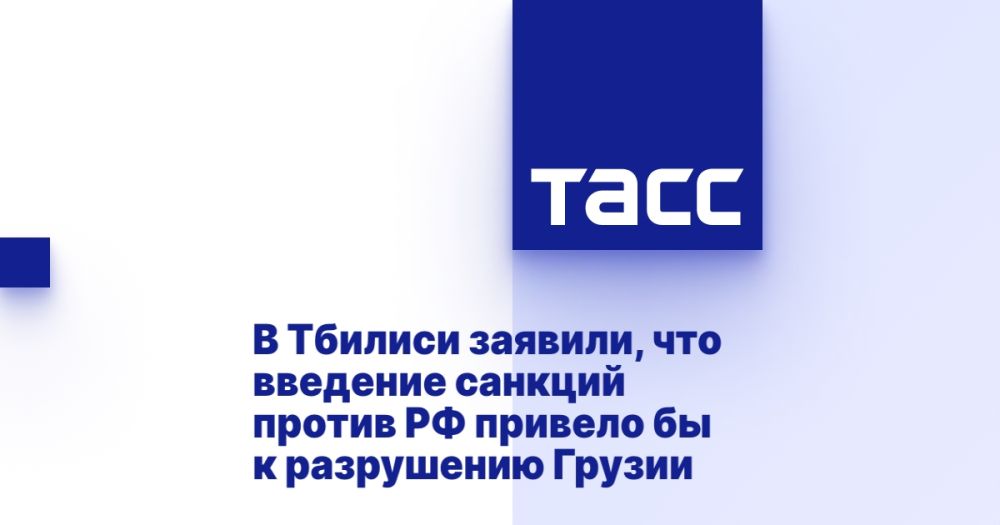 В Тбилиси заявили, что введение санкций против РФ привело бы к разрушению Грузии