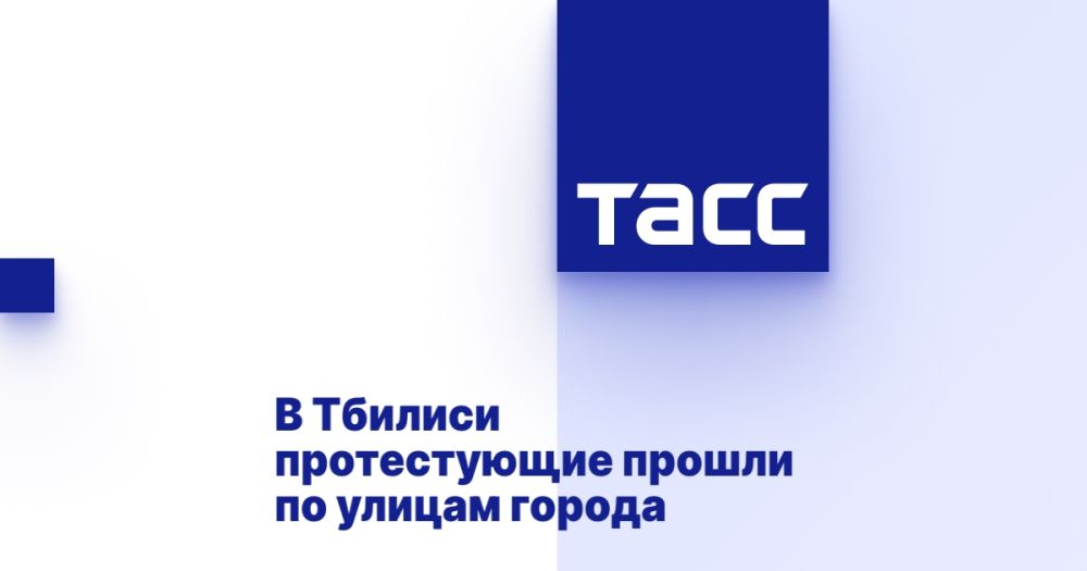 В Тбилиси протестующие прошли по улицам города