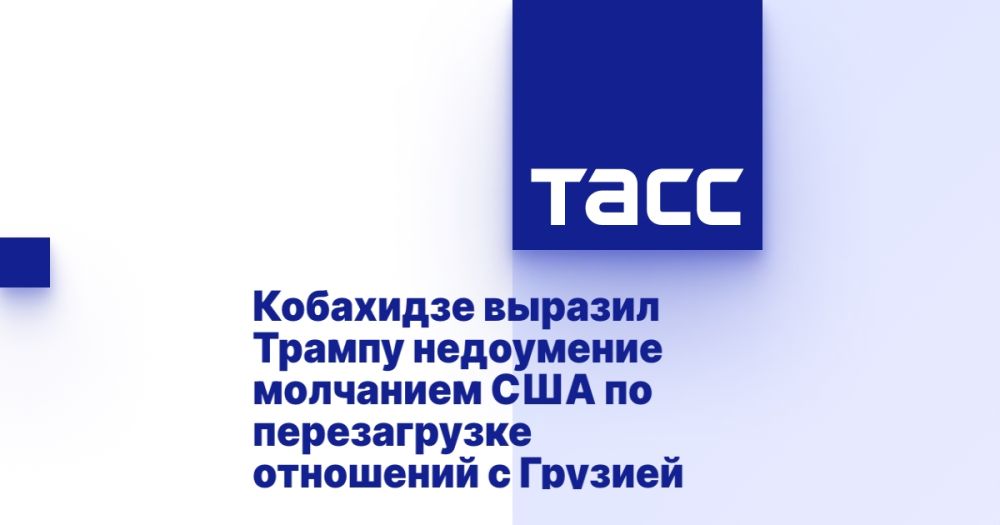 Кобахидзе выразил Трампу недоумение молчанием США по перезагрузке отношений с Грузией